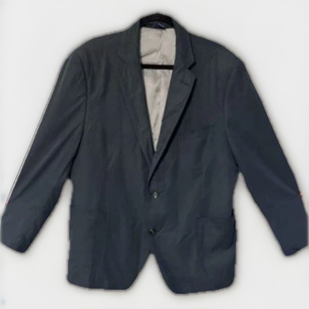 The Savile Row London 46R Rivington Blazer Suit Jacket Sport Coat in Navy Blue